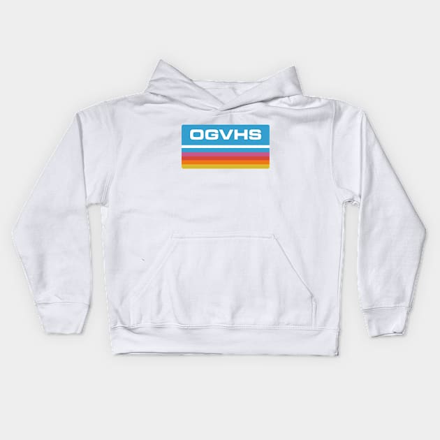 OG VHS Old School Ampex Classic Kids Hoodie by ogvhs